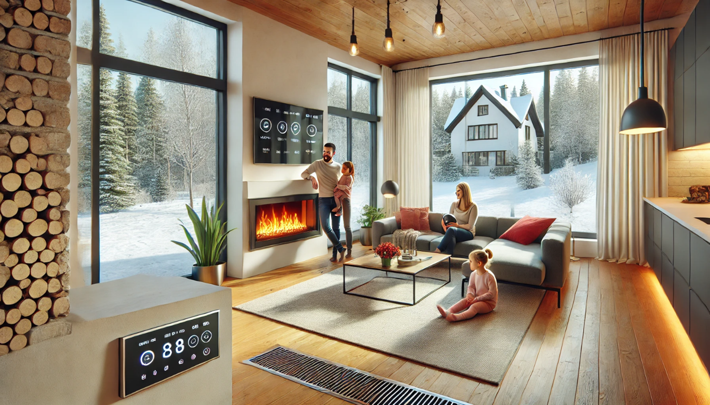 Warm Inside Home when snow outside